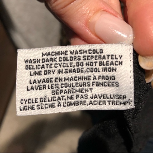 Walter Baker Sophia almost maxi dress black floral and tan lined tie front 4 - Picture 14 of 14